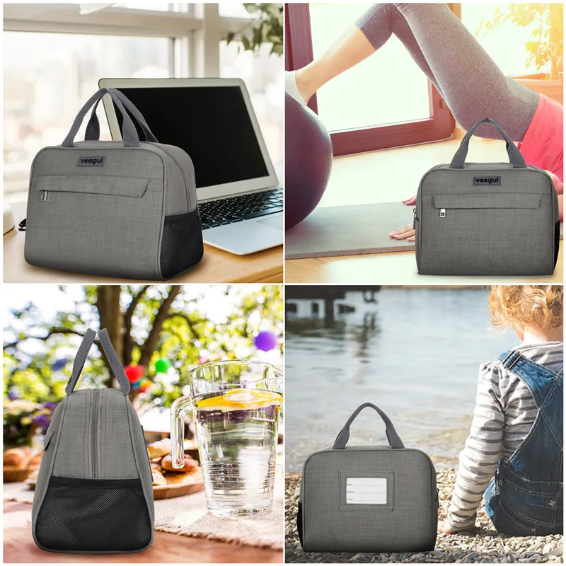 Bolsas de Almoço Bolsas de Gelo do Vintage Bolsas de Piquenique ao ar Bolsas Térmicos Multifuncionais Livre Isolados Térmica Lancheira Sac um Principal