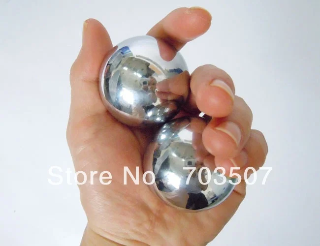 Baoding iron ball,50mm solid steel health ball chrome n.w.1000kgs