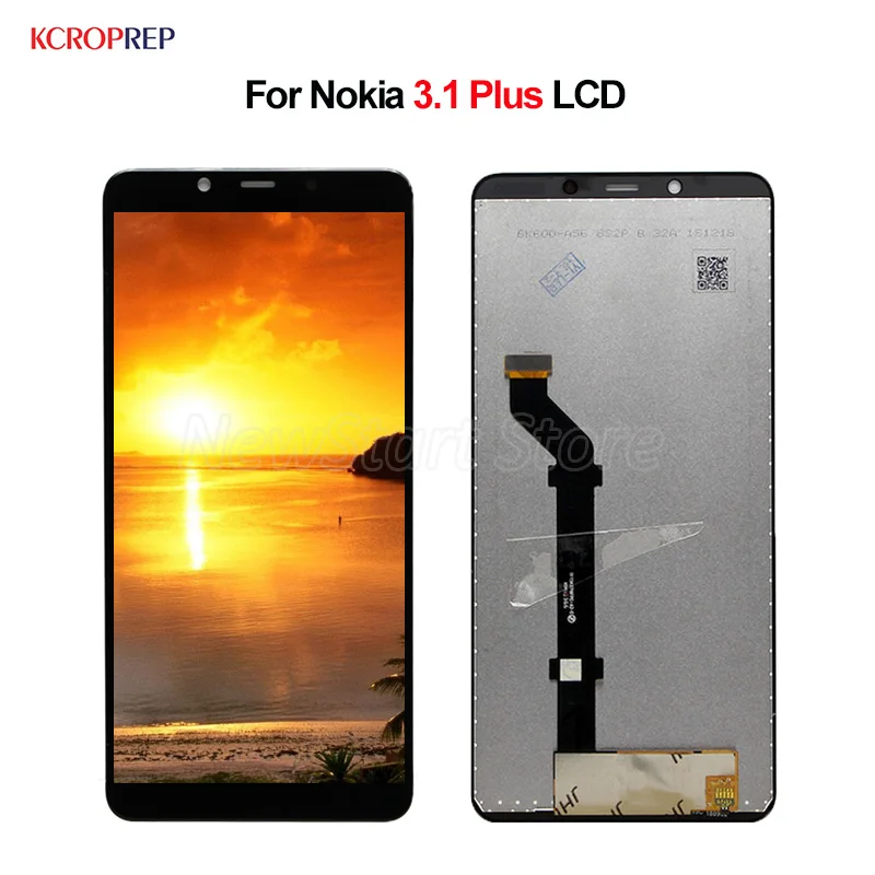 

For Nokia 3.1 Plus LCD Display Touch Screen Digitizer Assembly 100% New 6.0" For Nokia 3.1 Plus lcd Replacement Accessory Black