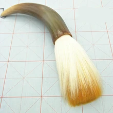 Высокое качество Большой Хоппер-фигурные макияжные кисточки изогнутый рог каллиграфия кисть тонкой декоративной множество волокон кисточки для письма