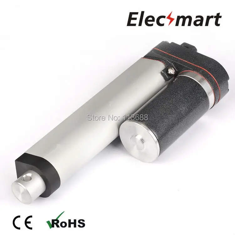 DC12V 400 мм/16in ход 750N/167Lbf нагрузки силой 7 мм/сек. на холостом ходу оборот в минуту
