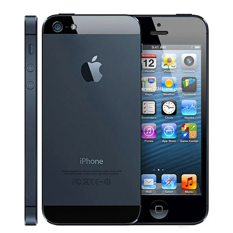 Original Apple Iphone 5 16g Rom Wcdma Mobile Phone Dual Core 1g Ram 4 0 8mp Camera Wifi Gps Ios 7 Ios 9 Optional Smart Phone