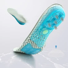 Силикагель стельки для кроссовок ударопрочный пружинный амортизационный башмак вставка для ног улучшает массажные стельки