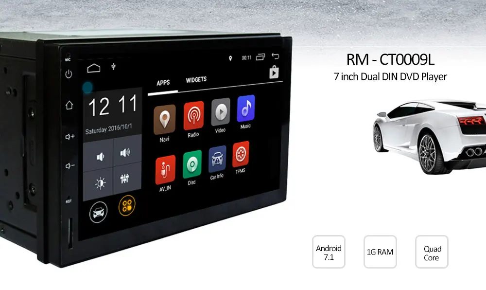 Cheap 2 DIN Car Multimedia Player Android 7.1 7 inch 1024 x 600 Touch Screen WIFI AM/FM Car Radio Video Reversing Player GPS navigator 0 Cheap 2 DIN Car Multimedia Player Android 7.1 7 inch 1024 x 600 Touch Screen WIFI AM/FM Car Radio Video Reversing Player GPS navigator 0