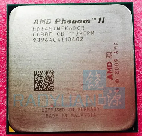 Процессор AMD Phenom X6 1045T X6-1045T 2,7 GHz шестиядерный процессор HDT45TWFK6DGR 95W Socket AM3 938pin