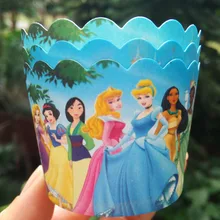 50 шт. Принцесса Пони кошка сова самолет Миньоны одноразовые бумажные формы для выпечки кексов День рождения Свадебные украшения