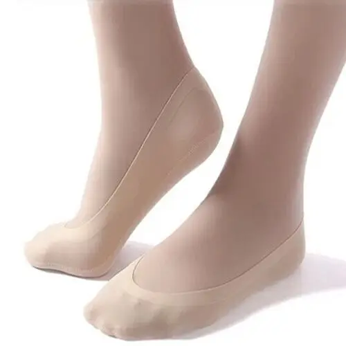 1 Pair Women Fashion Cotton Boat Socks Antiskid Invisible Liner No Show Peds Low Cut Anti skid Ice Stocks - Цвет: Skin