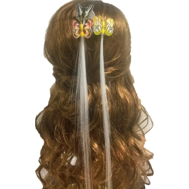 GlowingFlashLight UpLED Toy Hair Clip Braid Hairpin Christmas Birthday Party Toy Children Kid Child Gift Glow In The Dark  (1)