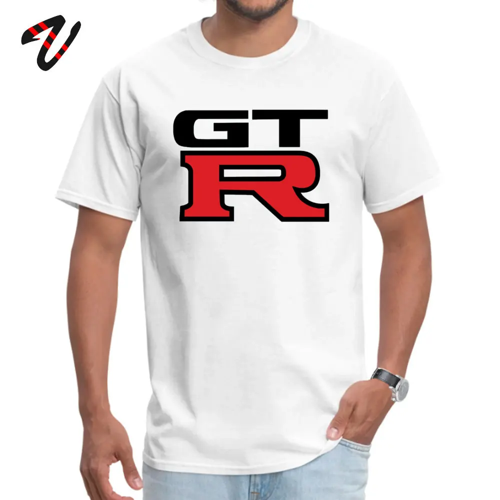 2019 New Mens T-Shirt O-Neck Short Sleeve 100% Cotton Nissan GTR T Shirt Family Top T-shirts Free Shipping Nissan GTR 4248 white