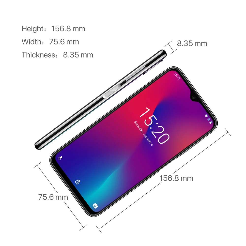 Umidigi One Max 4G ram 128GB rom 6 3 "мобильный телефон Helio P23 Восьмиядерный Android 8 1 12 Мп +