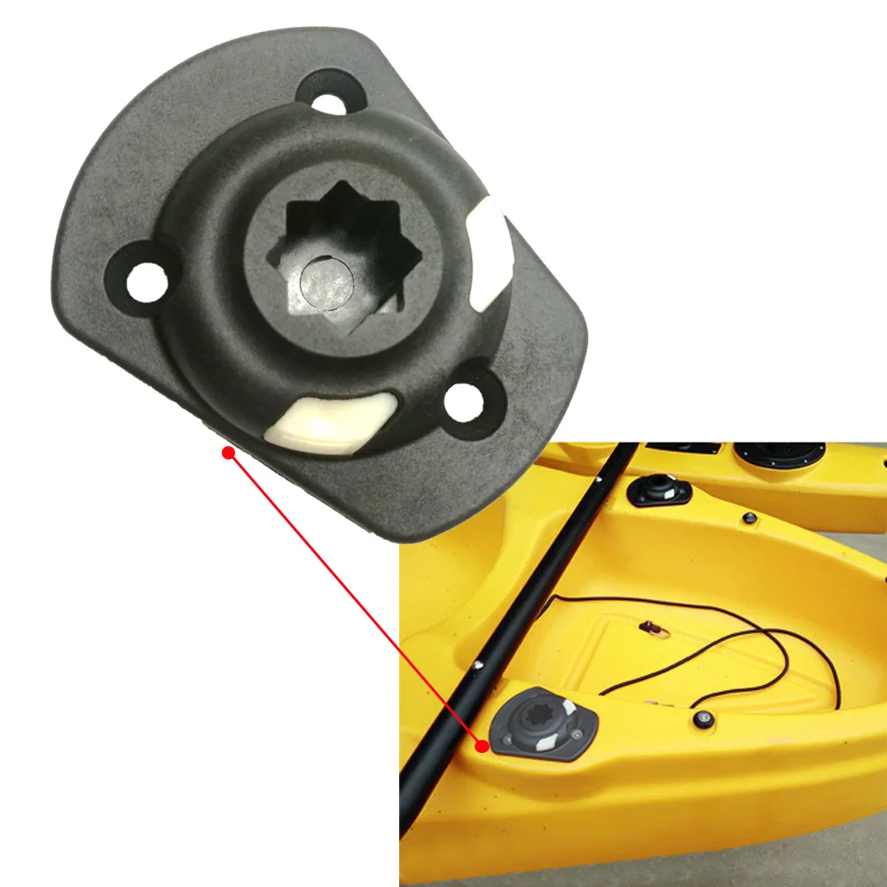 Canoe Boat Fishing Kayak Side Port Mount Rib Port Nylon Flush Mount
