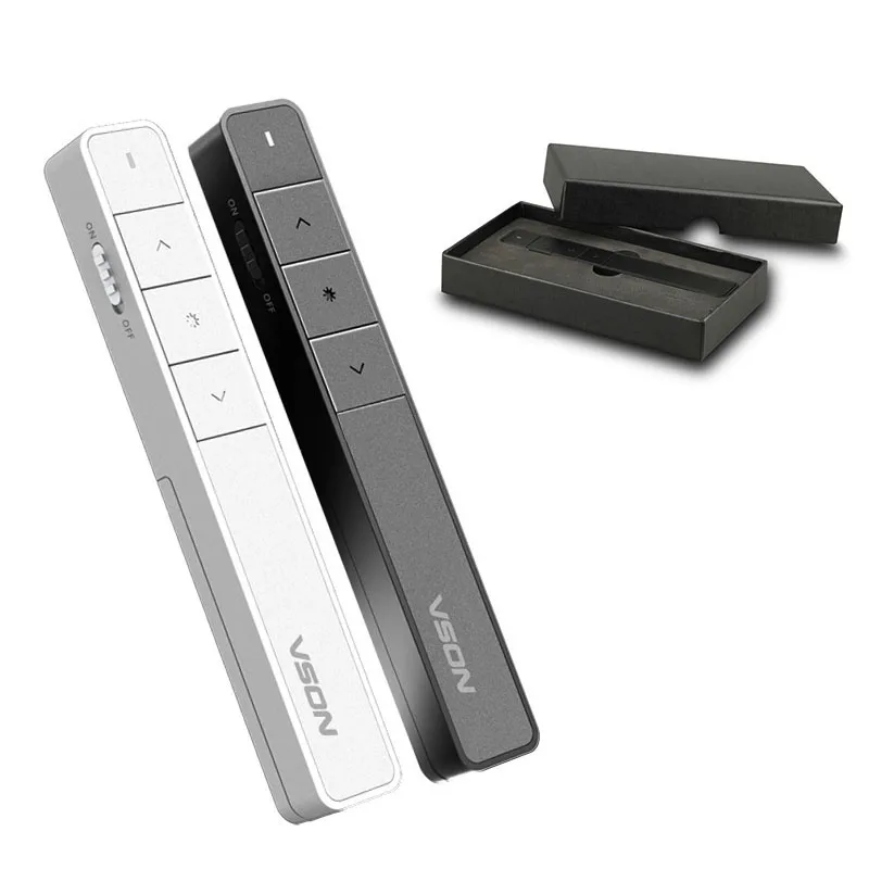 

Wireless Presenter Rechargeable Wireless Laser Pointer, RF 2.4GHz Powerpoint Clicker Presentation Remote Control Pen