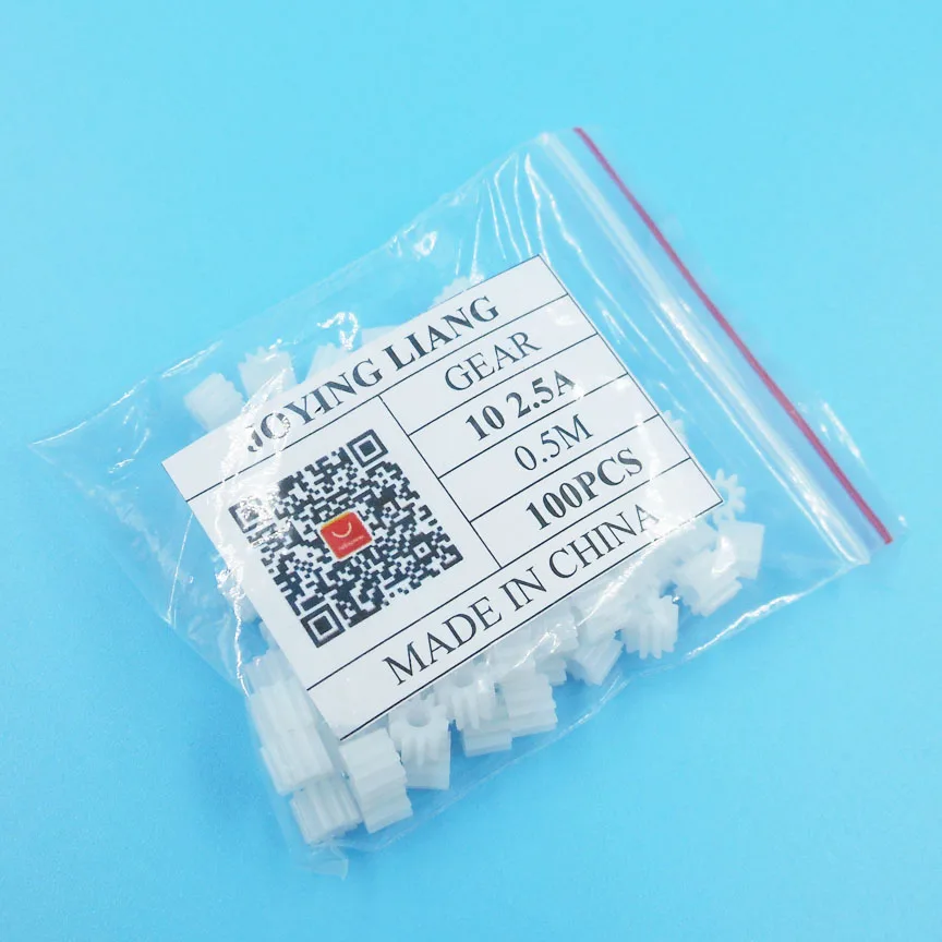 Gears Modulus 0.5 10 Tooth Plastic Gear Motor Model Parts Toy Accessories 102.5A 100pcs/lot