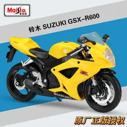 1:12 SUZUKI GSX-R600 Maisto модель автомобиля литая металлическая модель спортивный гоночный мотоцикл модель мотоцикла для коллекционной