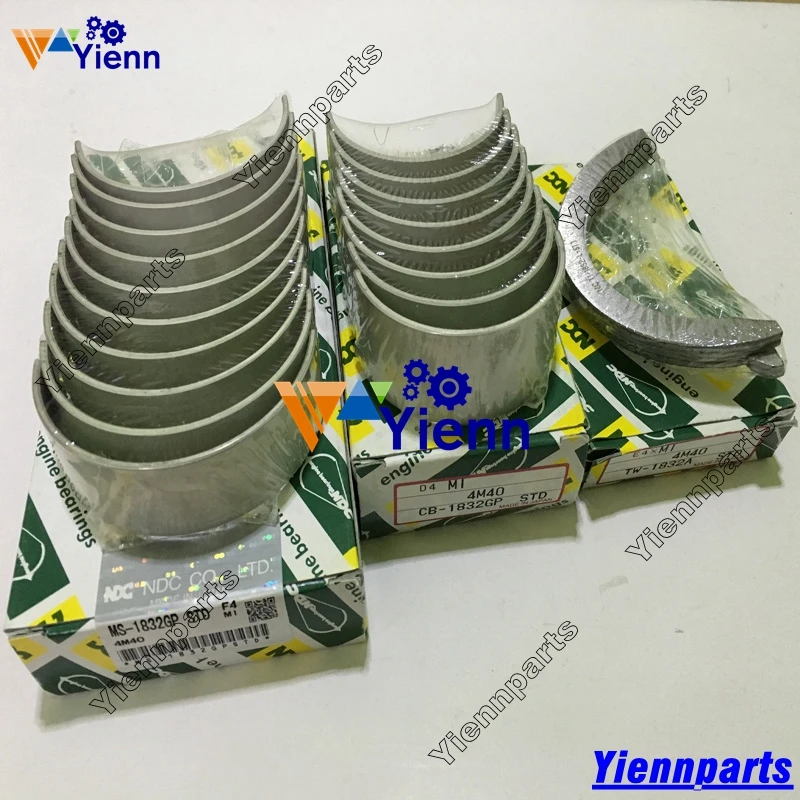 Mitsubishii 4M41 4M41T bearing kit with crankshaft bearing and conrod bearing thrust washer for