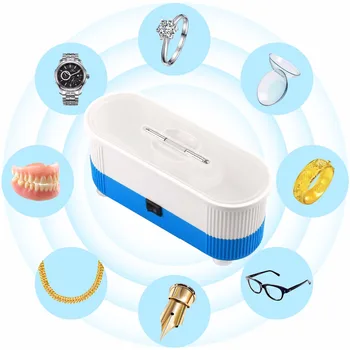 

Ultrasonic Cleaner, Myriann Mini Cleaning Machine 300ml Tank for Jewelry Eyeglass Watches Business Commercial Home Use (Blue)