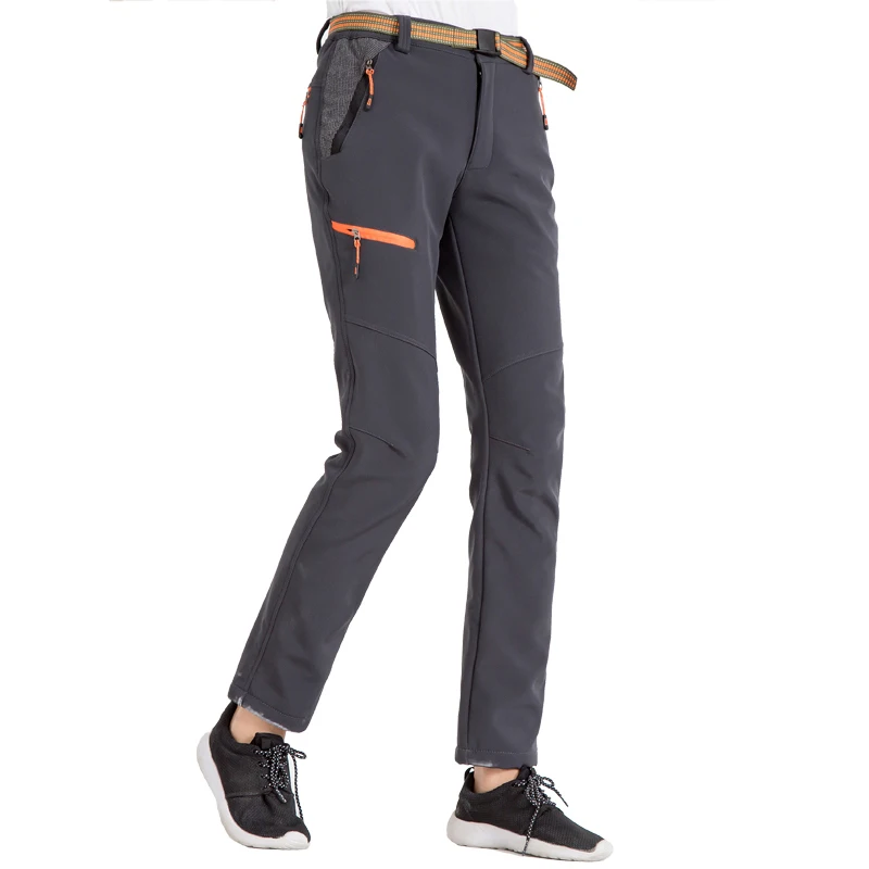 SCRIOSADH nuevo invierno al aire libre de cáscara suave a prueba de viento caliente impermeable senderismo pantalones masculinos transpirable pesca senderismo Pantalones