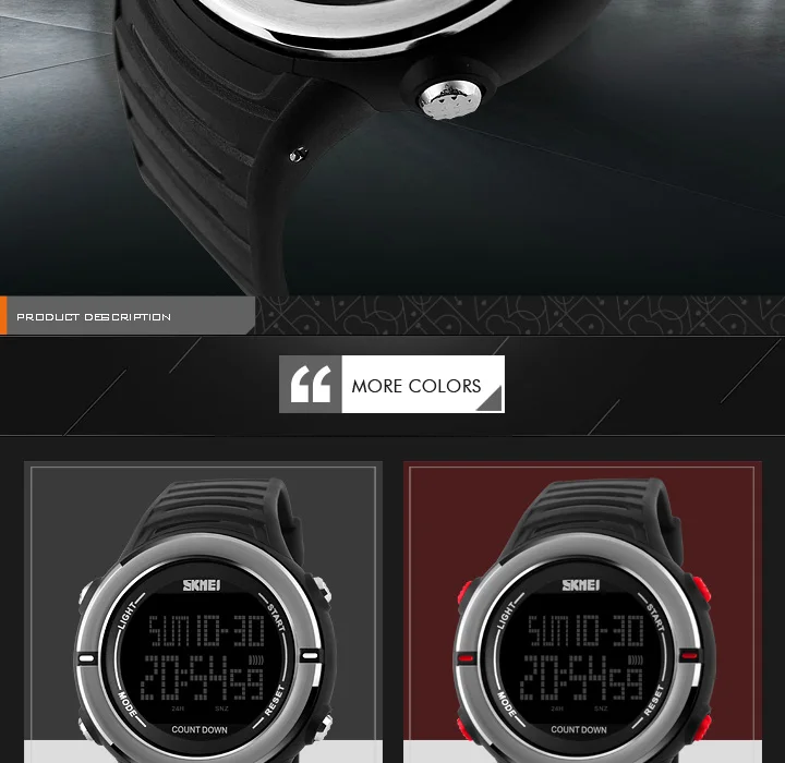 SKMEI спортивные часы мужские часы модные многофункциональные армейские военные часы 50 м водонепроницаемые цифровые наручные часы Relogio Masculino