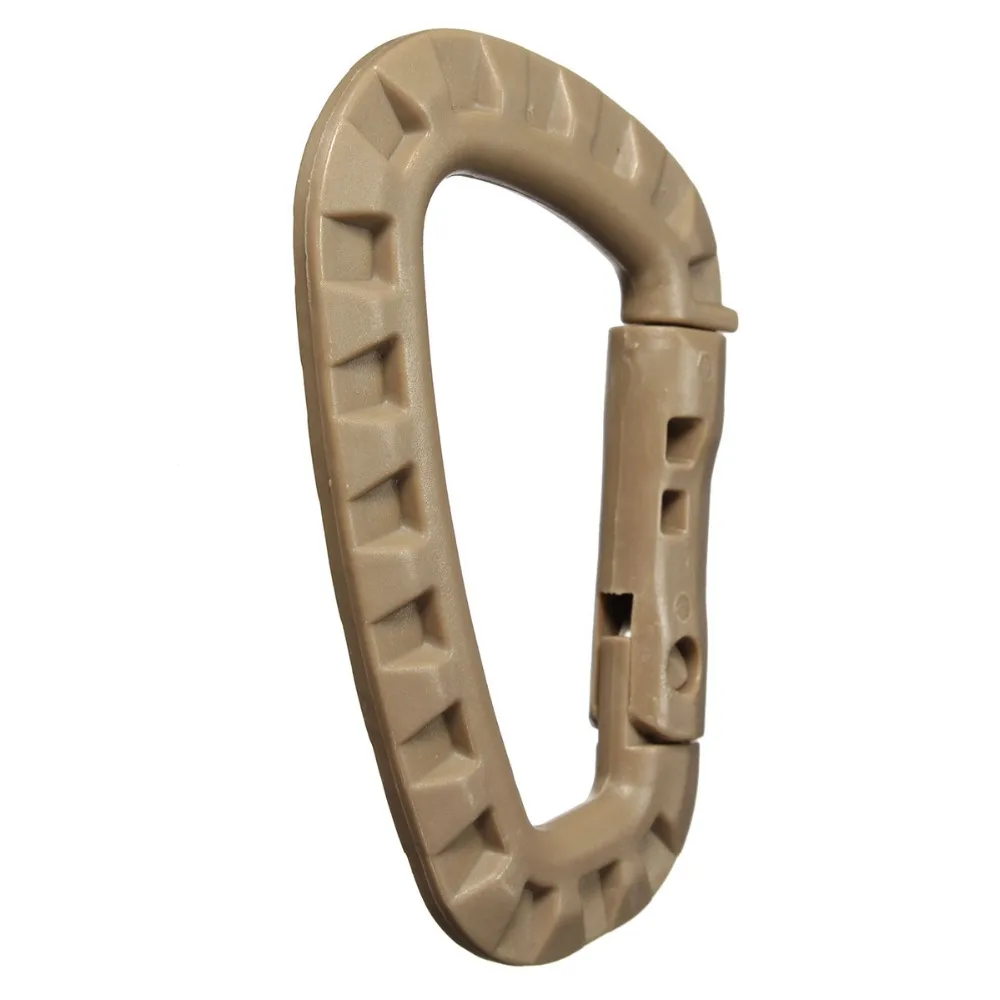 

1pcs Plastic Climbing Carabiner D-Ring Hanging Key Chain Clip Hook Camping Mountaineering Buckle Snap Fit Outdoor Army