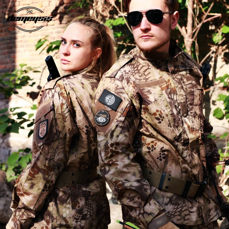 

Tactiacl Military Uniform Multicam Outdoor Hiking Hunting Suits Army Airsoft Shooting Piantball Tactical Shirt + Cargo Pants