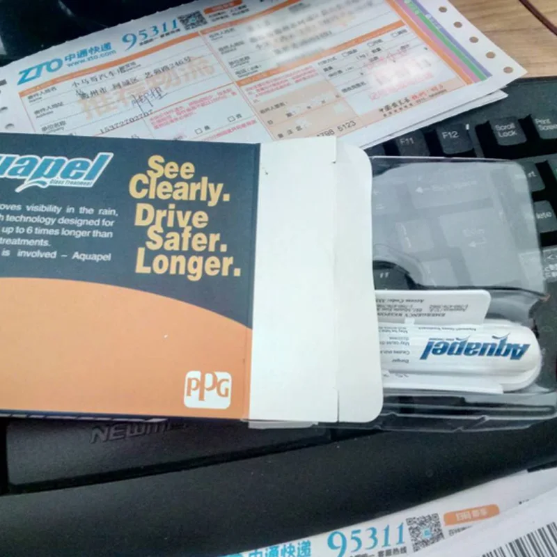  1PCS Genuine Aquapel Car Invisible Wipers Windshield Glass Water Rain Repellent Wipers Glass Coatin