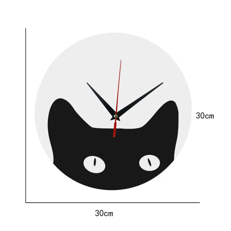 Лучшие продажи кварцевые настенные часы акриловые зеркальные часы Современный Кот horloge цифровые часы домашний декор наклейки для гостиной одно лицо