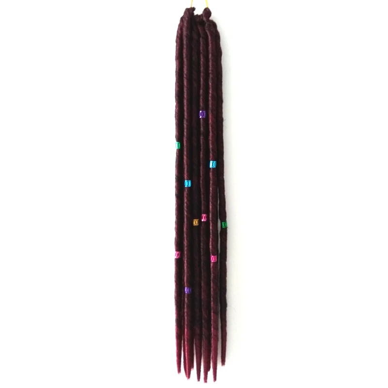 super long synthetic hair extensions 18 inch soft dread