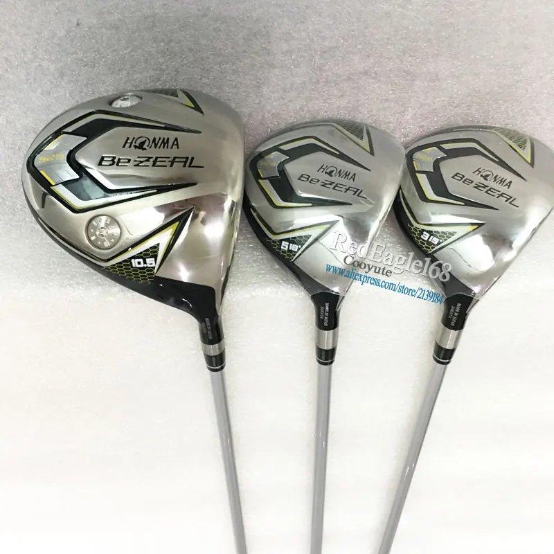 US $299.00 Cooyute New Golf Clubs HONMA BEZEAL 525 Golf Wood Set Driver Fairway Woods Clubs Graphite Shaft R Or S Golf Shaft Free Shipping