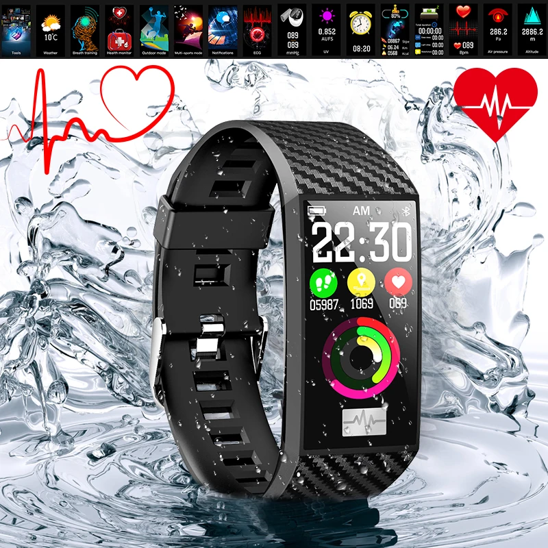 Smart Band ECG PPG Sport Smart Watch IP68 Waterproof Heart Rate Monitor Blood Pressure Watch Sport Wristband