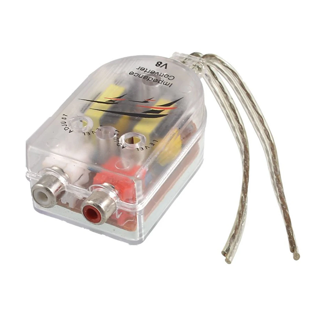 

TOYL Car High to Low Impedance Converter Adapter Speaker to RCA Line