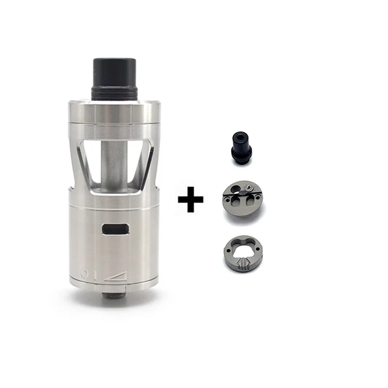 

ULTON SQ N Style 316SS 24mm RTA tank Rebuildable Dripping Atomizer 5ml Combo (MTL&DL) for vape mod