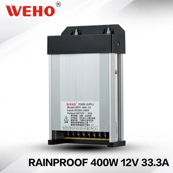 

(WFY-400-12) 24months warranty 400w 12v 33.3a ac to dc constant voltage rainproof power supply