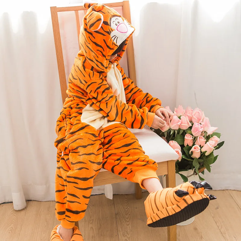 Kid Girl Boy Cute Tiger Pajamas Onesies Winter Sleepsuit Anime Cosplay Costumes Jumpsuit Pyjamas Flannel Ropa De Bebe Pijama Anime Cosplay Costumes Cosplay Costumejumpsuit Pyjamas Aliexpress
