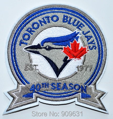 40th Season Canada Toronto Blue Jays Baseball Mlb Iron On Patch Or Sew On Patches Embroidered Team Logo Iron On Patches Iron Onpatch Iron On Aliexpress