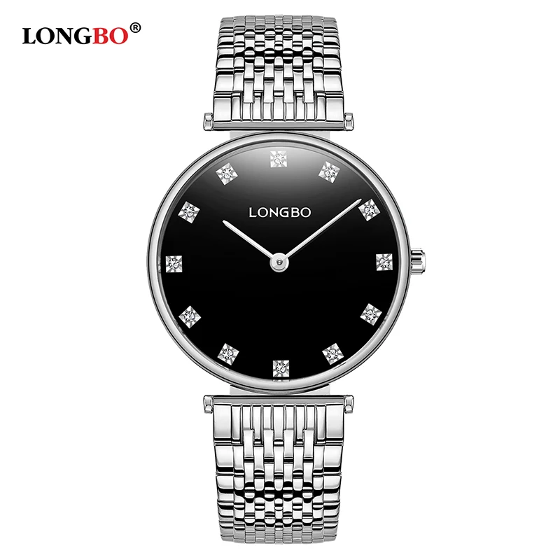 

LONGBO Brand Fashion Lovers Watches Waterproof Stainless Steel Women Men Quartz Wristwatch Classic Couple Watch Reloj Gifts 5095