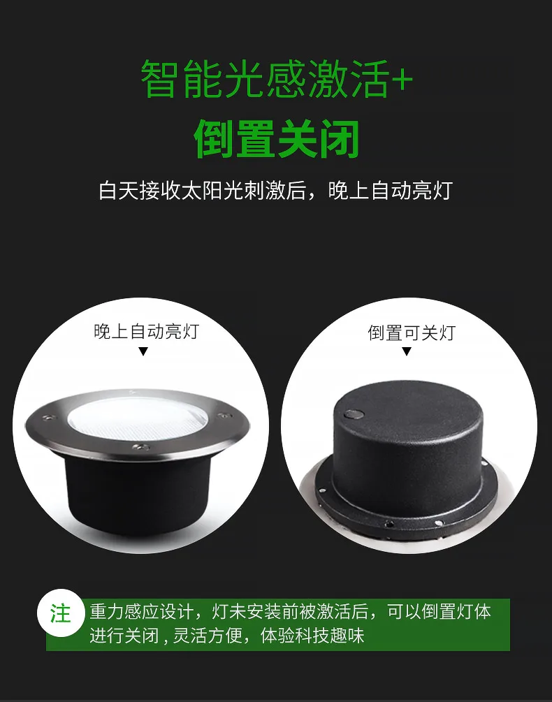 Frete Grátis Solar Light Underground Atualização Branco Bule Vermelho Amarelo Verde Inground Buriend Paisagem Jardim Caminho Ip67 Led 9 Luzes e Iluminação