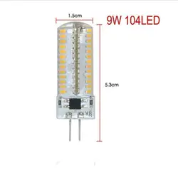 G4 3014SMD 3 Вт-9 Вт светодиод Кристалл лампа Светодиодная лампа люстра DC12V/AC110V/AC220V