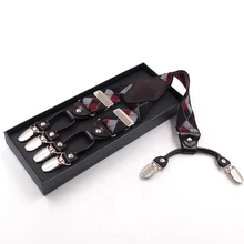 Новинка, брендовый мужской ремень с 6 клипсами, полиэстер, жаккард, решетка, 3,5 см., Повседневный, Y, зажим для ремня, простые, модные подтяжки, ремень