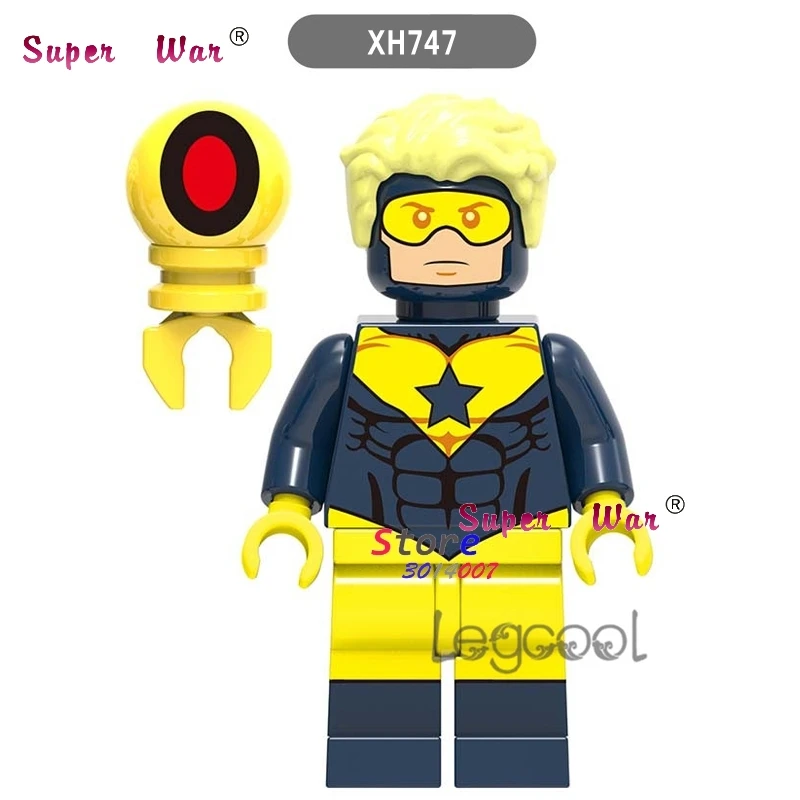 

1PCS model building blocks action superheroes Booster Gold girl house game hobby kit diy toys for children gift