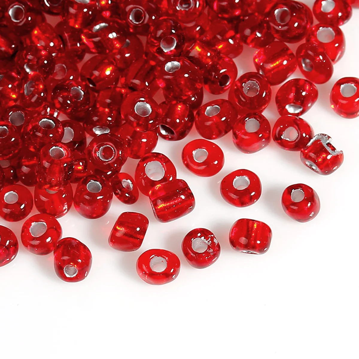 Aliexpress.com : Buy DoreenBeads 450 Gram Dark Red Foil Glass Seed