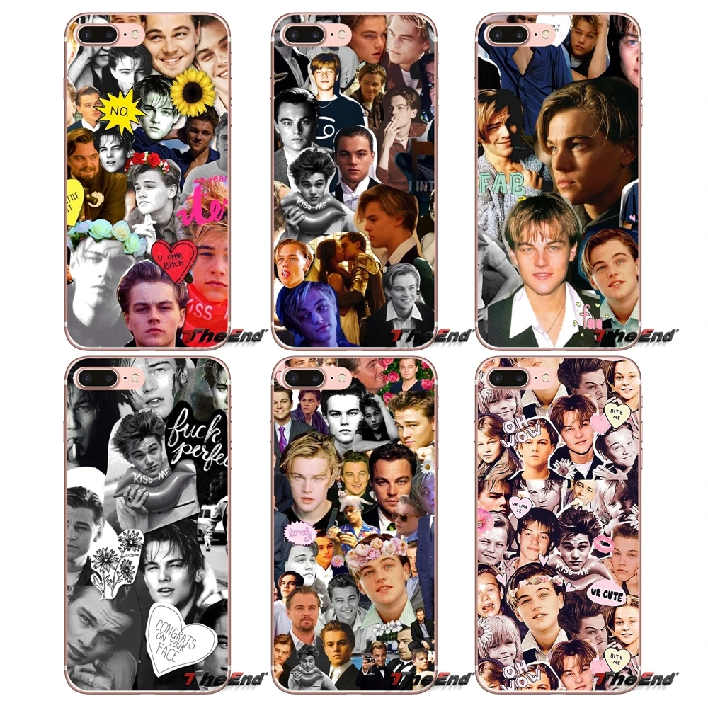 

For HTC One M7 M8 A9 M9 M10 E9 Plus Desire 630 530 626 628 816 820 Motorola G G2 G3 leonardo dicaprio Handsome collage Case