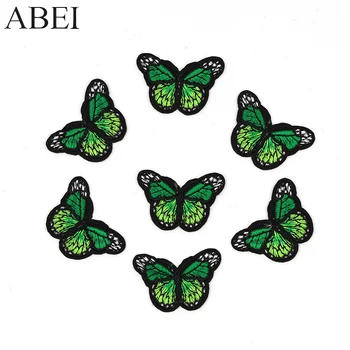 

10pcs/lot Diy Butterfly Stickers Girls Clothes Jeans Coats Sewing Appliques Handmade Backpack Patches Decoration Garment Badge