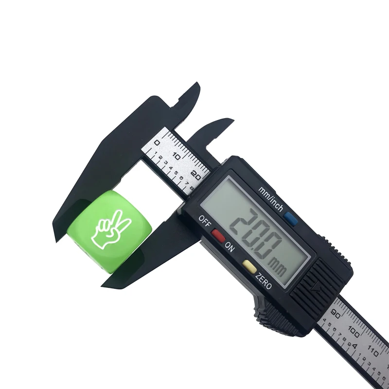 20mm Fluorescent Rock Paper Scissors Finger-guessing Hexahedron Glowing Dice Set Funny Night Club Party Gambling Toy Board Games