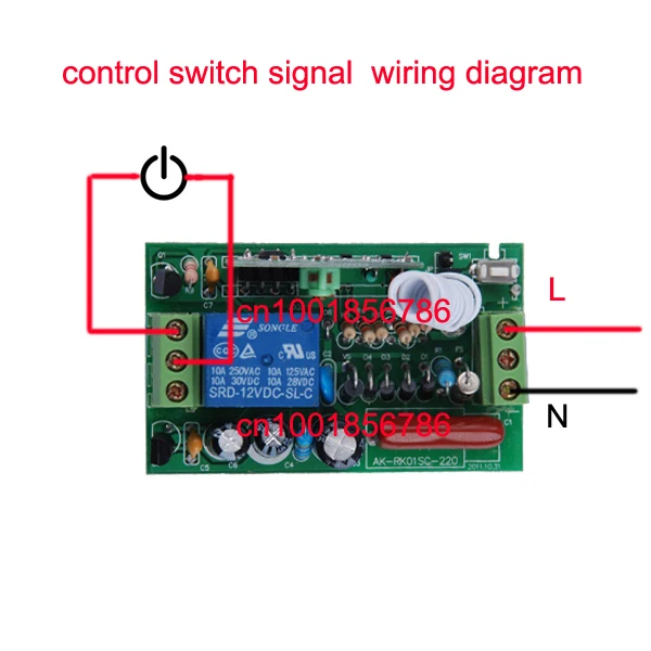 220V wireless remote control switch system 4 Receiver &1 Transmitter smart home Learning code adjustable 315/433MHZ