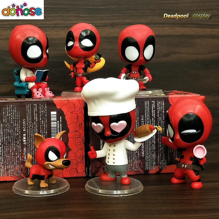 Lady Deadpool Relaxation Ver Bullet repels Ver.  On The Toilet Sofa PVC Action Figure Collection Model Kids Toy Doll