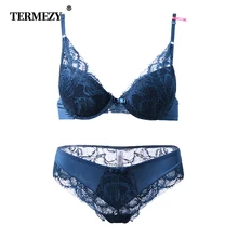 TERMEZY, кружевной сексуальный комплект с бюстгальтером, женское нижнее белье с вышивкой, кружевной бюстгальтер, пуш-ап, нижнее белье, бюстгальтер, французское сексуальное женское нижнее белье