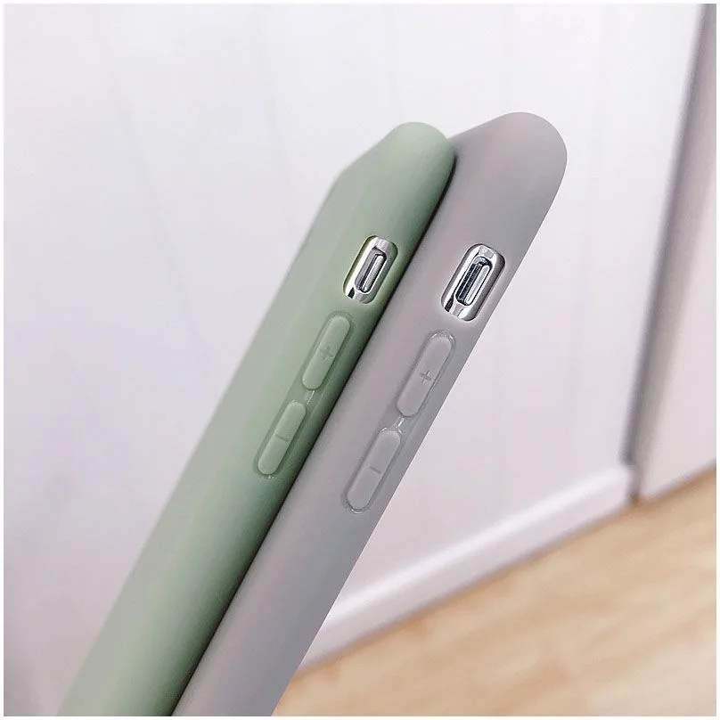 Slim Thin Candy Color Matte Skin Soft TPU Case Cover on sfor Samsung A10 A20 A30 A40 A50 M10 M20 Matcha Green Silicon Phone Capa (5)