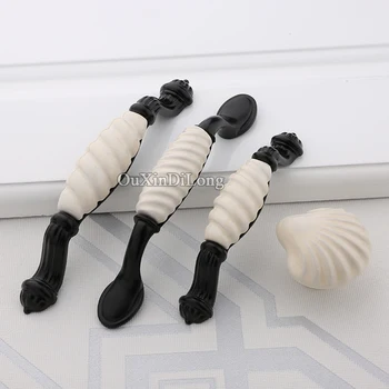 

Top Designed 2PCS European Ceramic Kitchen Cabinet Door Handles Cupboard Wardrobe Drawer Wine Cabinet Pulls Handles and Knobs