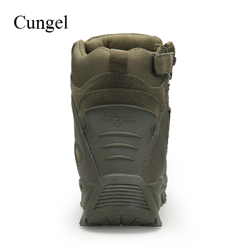  Cungel Sneakers men Military tactical boots Outdoor Hiking shoes Anti-skid Army Desert Combat ankle
