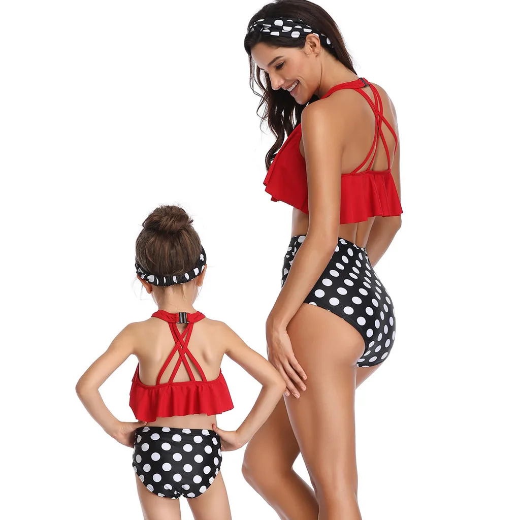 Купальный костюм для мамы и дочки; купальный костюм из двух предметов; Mae E Filha; одежда для мамы и дочки; одинаковые комплекты для семьи; верхняя одежда; 19Jan25